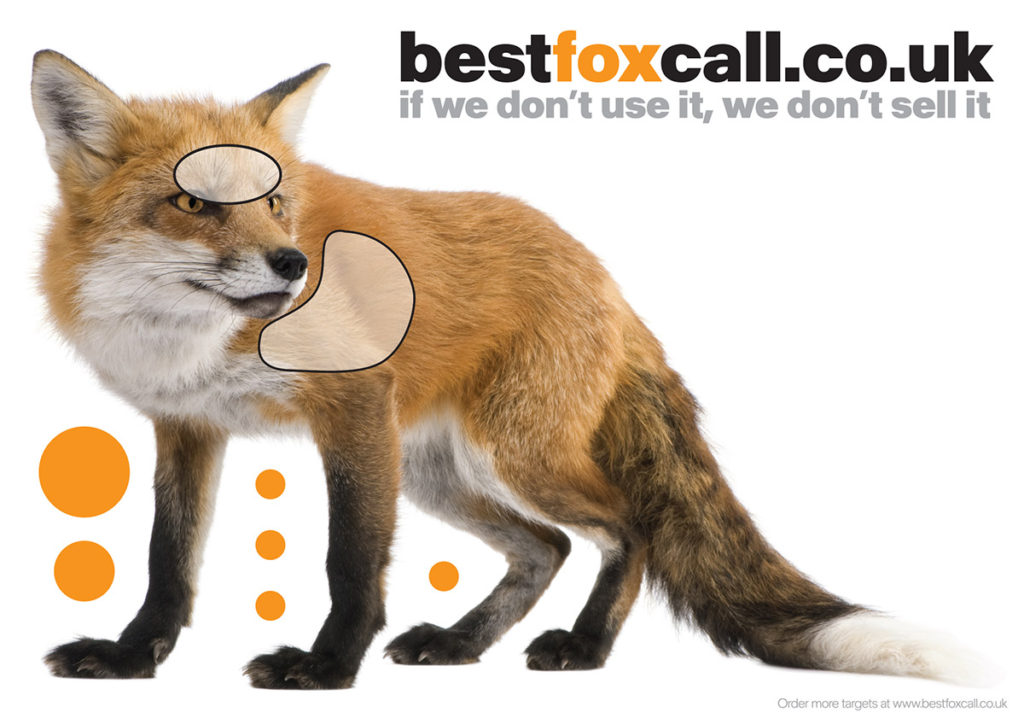 Lifesize Double Sided Fox Targets – Pack of 5 – Best Fox Call